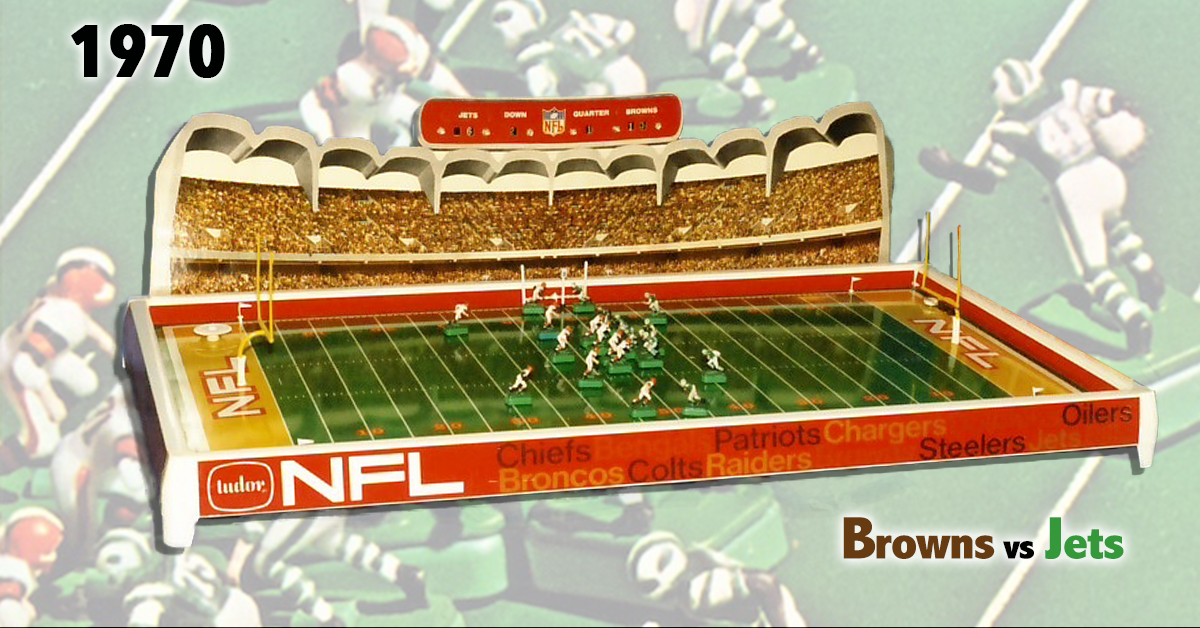 Jets vs Browns NFL 610 in The Electric Football Wishbook