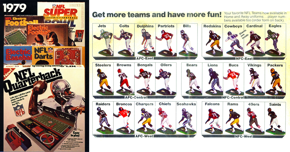 Electric Football Timeline 1967 - Tudor Takes the NFL